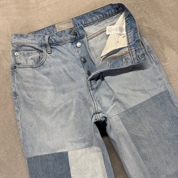 Everlane Jeans Women 27 Ankle The 90s Cheeky Jean Patchwork Organic Cotton Denim - Picture 1 of 16